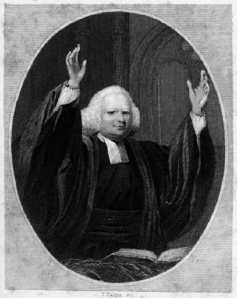 George Whitefield preaching in the 18th century